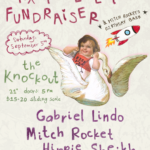 Saturday, September 5 Benefit show + Mitch Rocket's birthday bash at The Knockout 🎂 Performances from Gabriel Lindo, Mitch Rocket, and Hippie Sheikh! 3223 Mission St, San Francisco, CA 94110 Doors: 5pm | $15-20 sliding scale | 21+