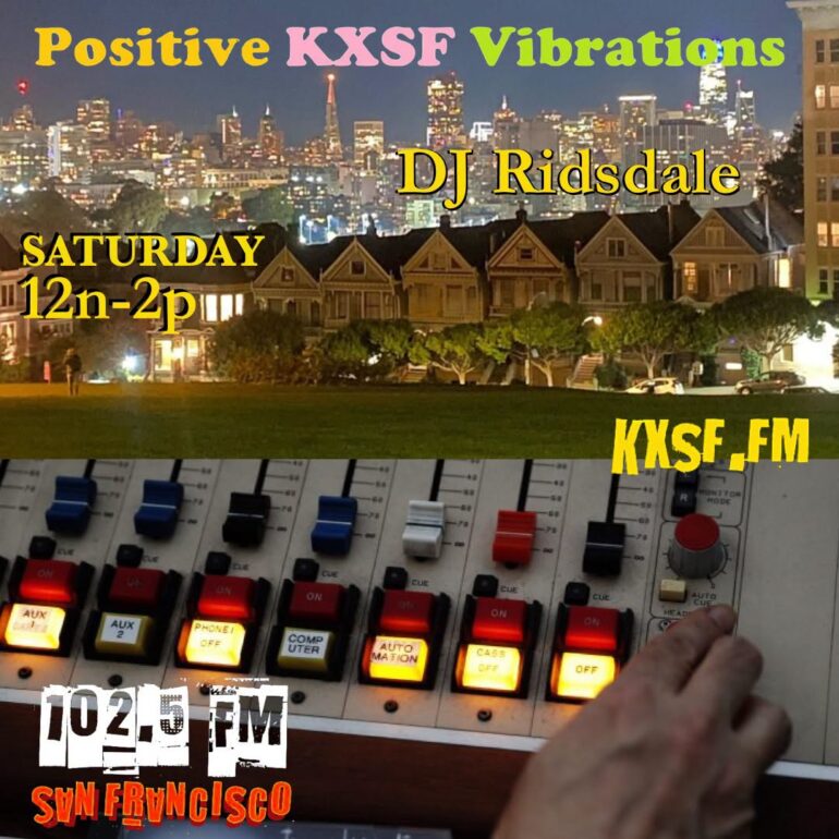 Positive Vibrations instagram @positive.vibrations.sf ; tumblr @silence-kid Positive Vibrations is a two hour long exploration of neo-psychedelic and psych-inspired music. Named after the Soft Boy's song of the same name (not the Bob Marley one), I focus on musical sub-genres that came to popularity during the 1980s and after, including shoegaze, dream pop, paisley underground, and ambient. I also delve into other styles of music such as jazz or dance depending on the mood of the set list. Saturdays 10am - noon. DJ Ridsdale